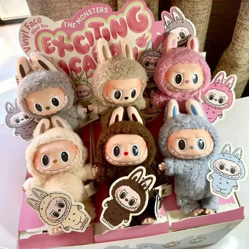 

17cm Cute Pop Mart Labubu Exciting Blind Box Action Anime Figures Mysterious Box Toys Pvc Doll And Hobbies Ornaments Kids Gifts