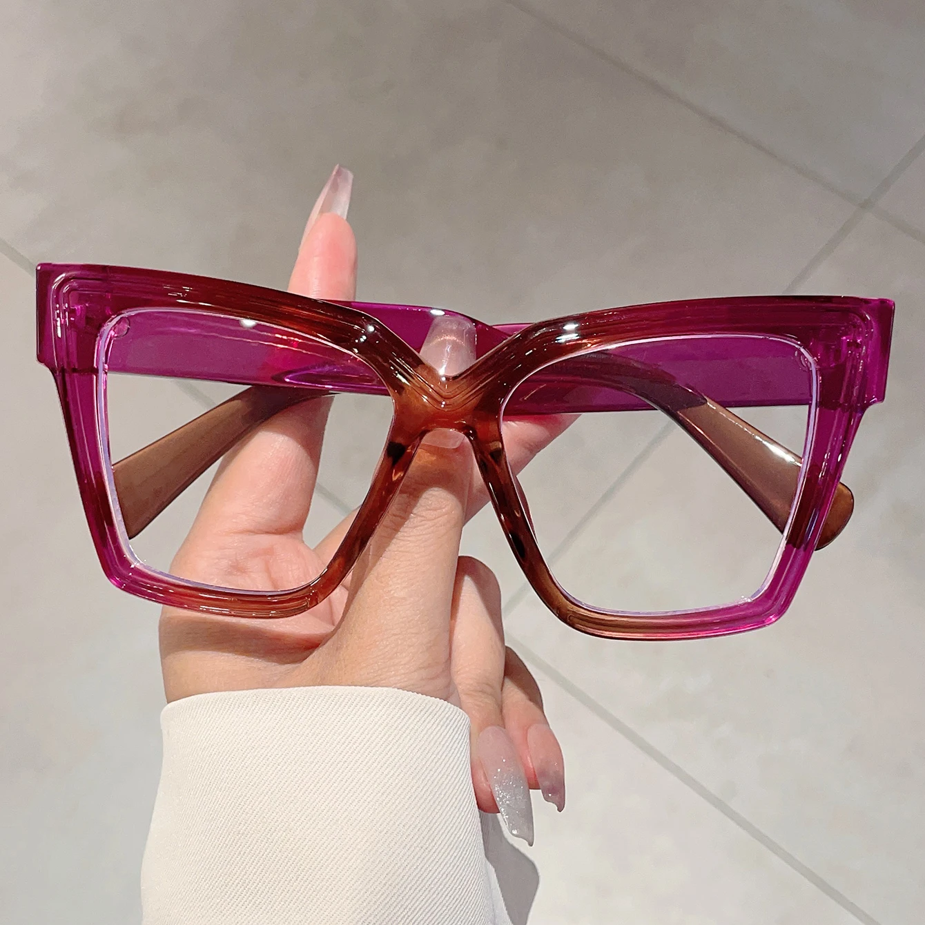 GM LUMIAS Cat Eye Brille Frauen Mode Candy Farbe Blau Licht Blockieren Optische Rahmen Trendy Nette Marke Design Dekor Brillen