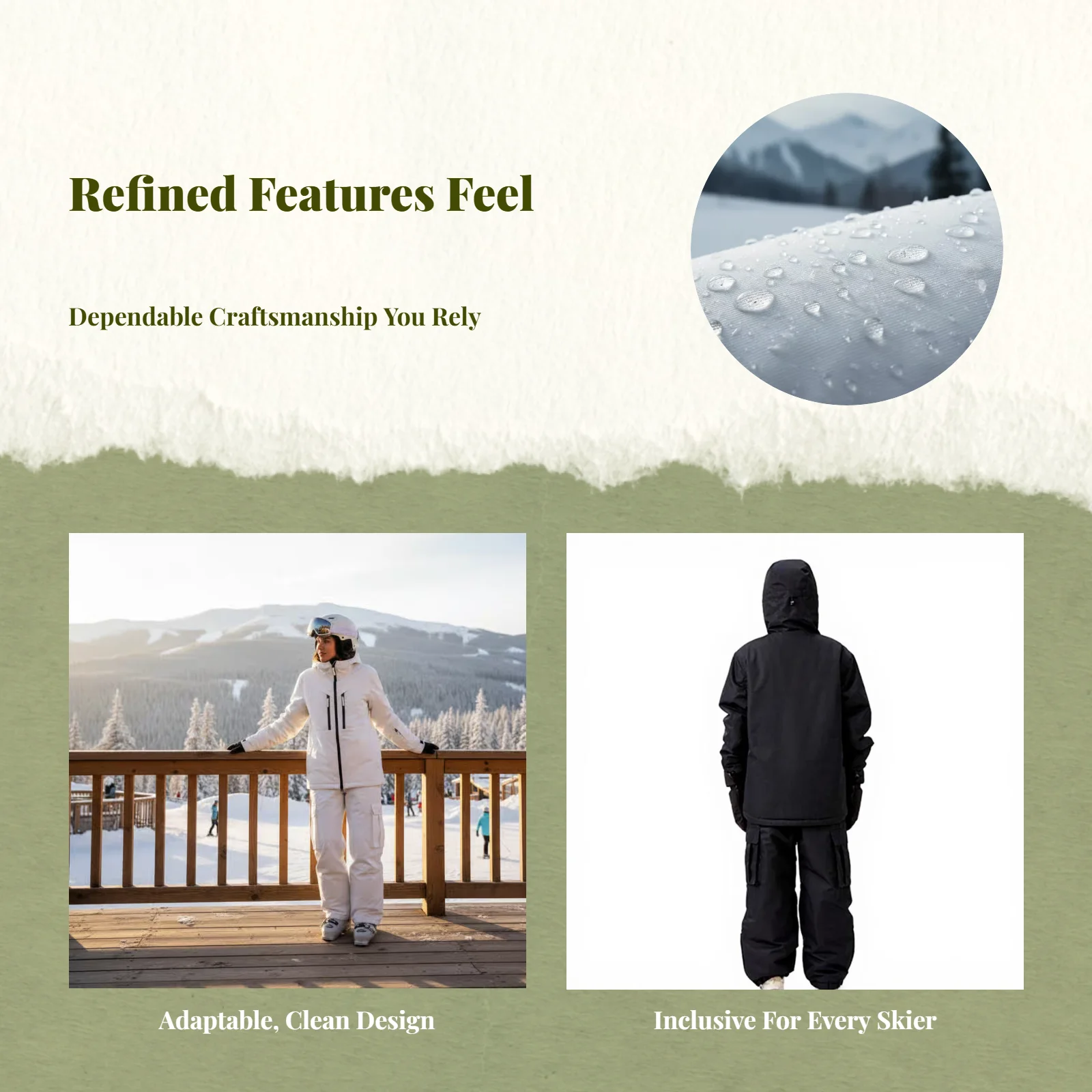 

Лыжный костюм, водонепроницаемый и ветрозащитный, для взрослых и подростков, свободного кроя