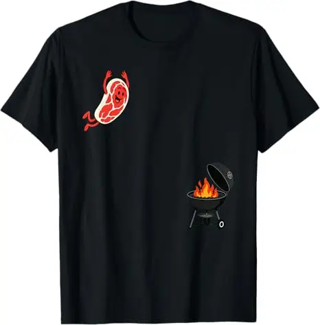 George Washington Glizzy USA Lustiges Hotdog-T-Shirt zum 4. Juli Y2k Humor BBQ Steak Hot Dog Würstchen Grafik-Bekleidung Grill-Comic – Detail 14