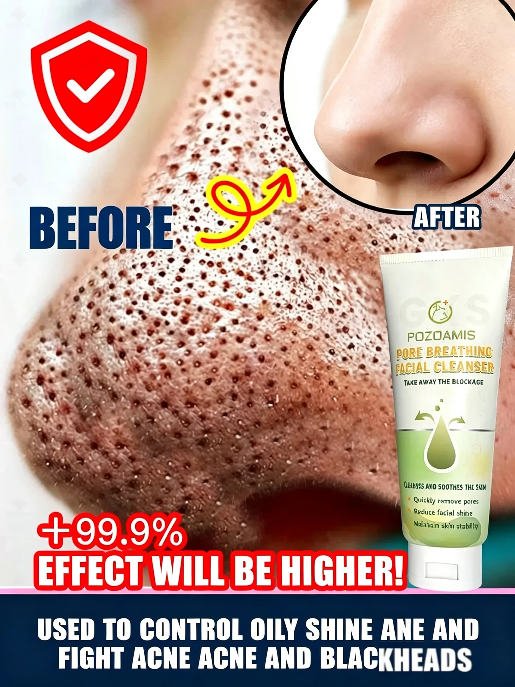 Cleanse the face to remove and control oil.