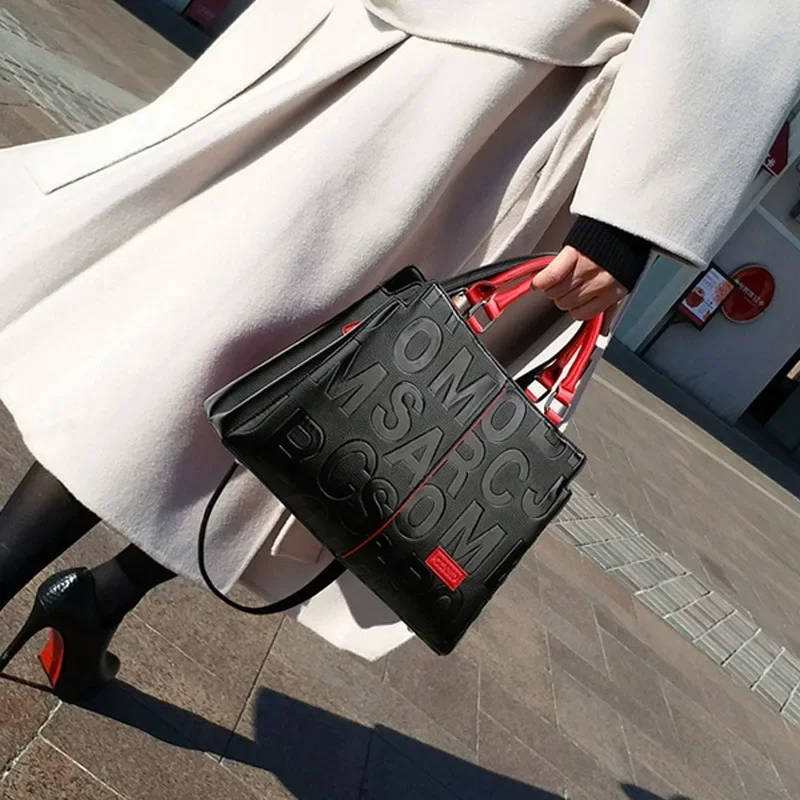 

PU Leather Casual Crossbody Bags for Women Ladies Luxury Designer Tote Handbag Female Large Capacity Travel Shoulder Bag Sac