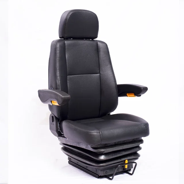 Factory Price Adjustable Air Suspension Seat Cover Leather Car for Truck Driver Seat