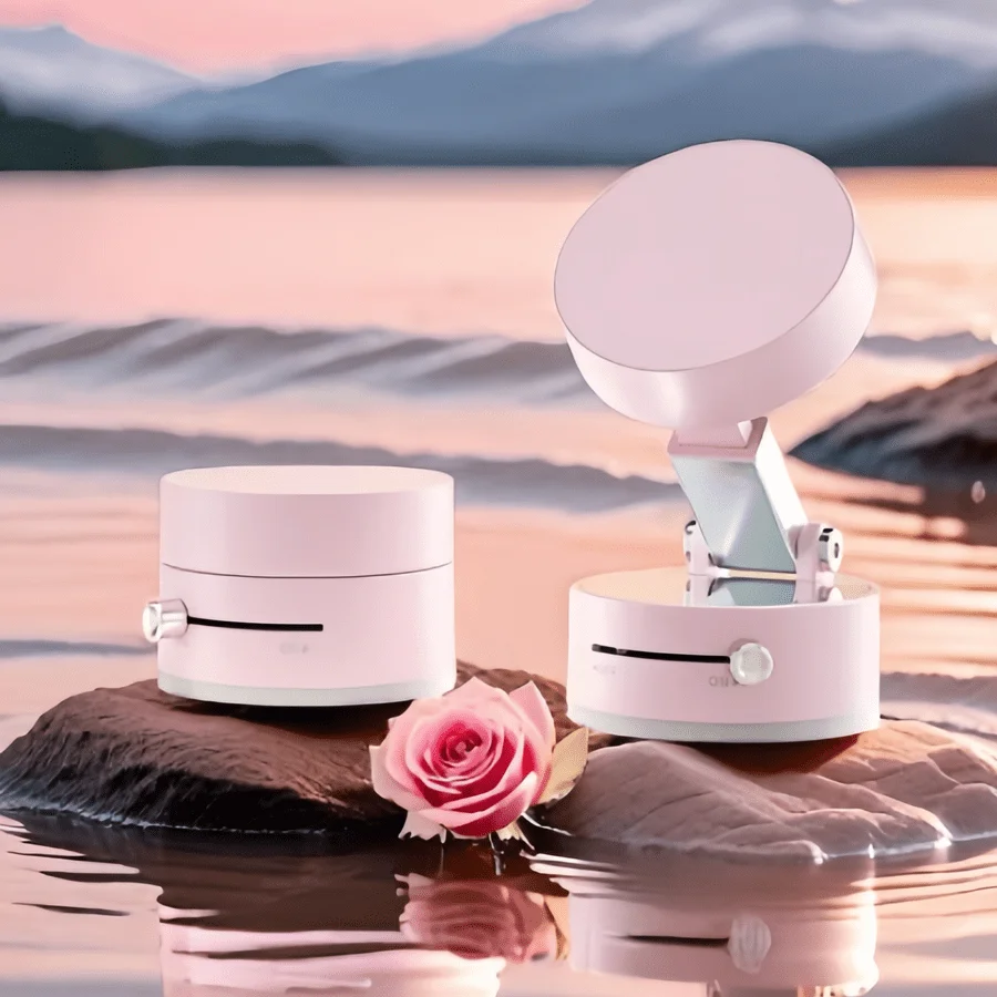 Y330 Foldable Magnetic Vacuum Suction Phone Holder Double Sided Suction Cup Car Bracket Portable Lazy Phone Stand for Home Car ﻿