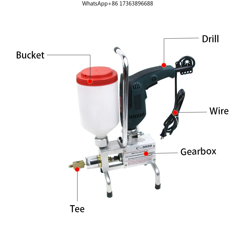 Polyurethane Epoxy Resin Concrete  Pumps Pressure Cement Grouting Machine