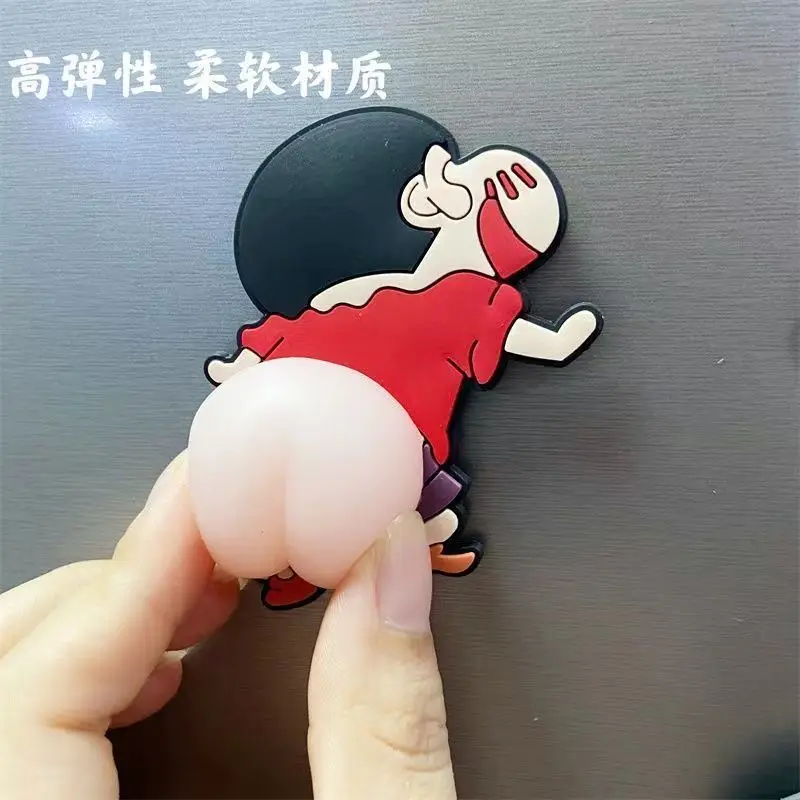 

4 шт. Crayon Shin-Chan дверь Противоударная полоса Kawaii аниме милый мультяшный автомобильный холодильник предотвращает удар царапины украшение
