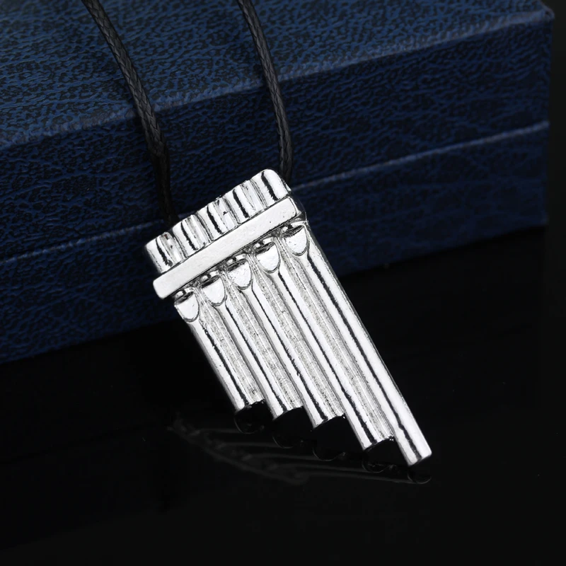 Vintage Charm Creative Peter Pan Magic Flute Pendant Necklace Unisex Jewelry Accessory Unique Personality Gift - view 3