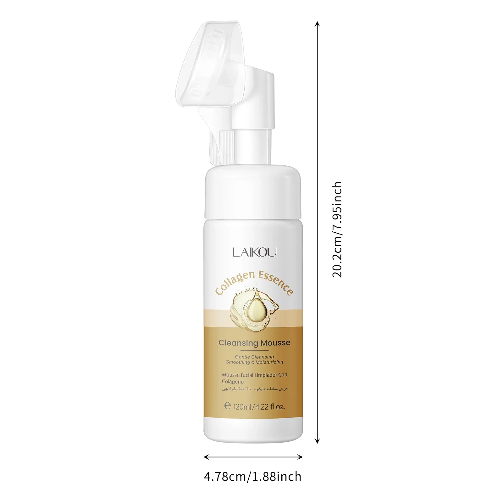 

120ml LAIKOU Collagen Cleansing Mousse Niacinamide Moisturizing Oil Control Deep Cleaning Facial Cleanser Foam Skin Care