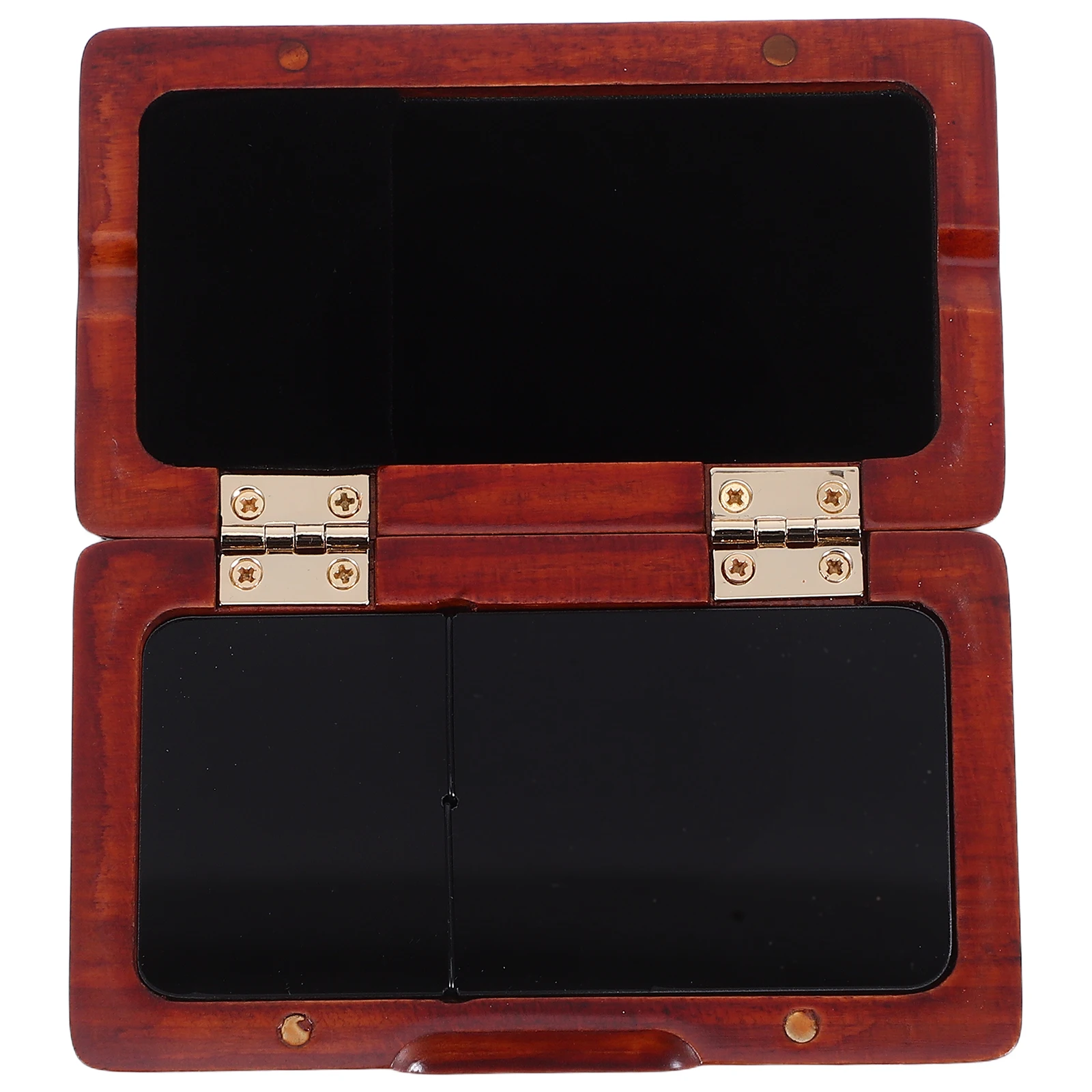 

Walnut Reed Holder Case Box Black Magnetic Closure Mold-Resistant Breathable for Saxophone Clarinet Reeds Saxophone Case