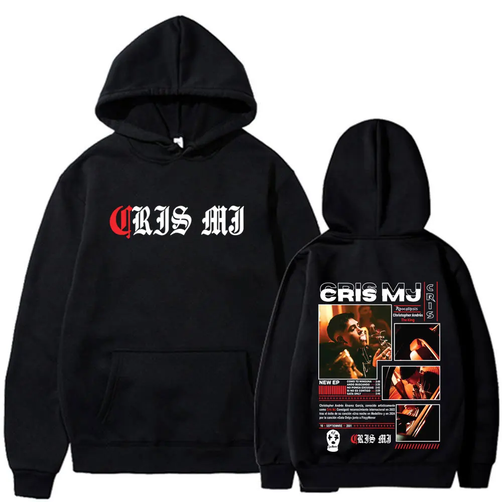

Худи с графическим принтом Rapper CRIS MJ Album Tour 2026, унисекс, толстовка в стиле хип-хоп, повседневная, зимняя, свободного кроя, в стиле Харадзюку, спортивная одежда