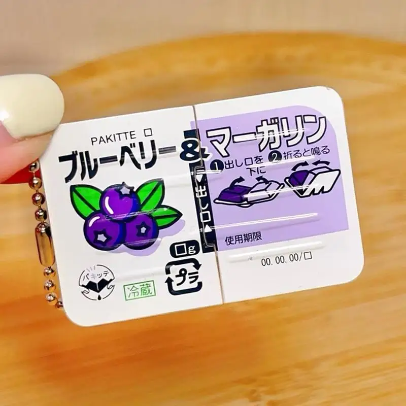 ^1pc Mainan Fidget Mini Jam Snap Mainan Fidget Bertema Makanan Gantungan Kunci Bertema Selai Realistis Untuk Mengurangi Stres Anak-Anak Dewasa Dekorasi Tas