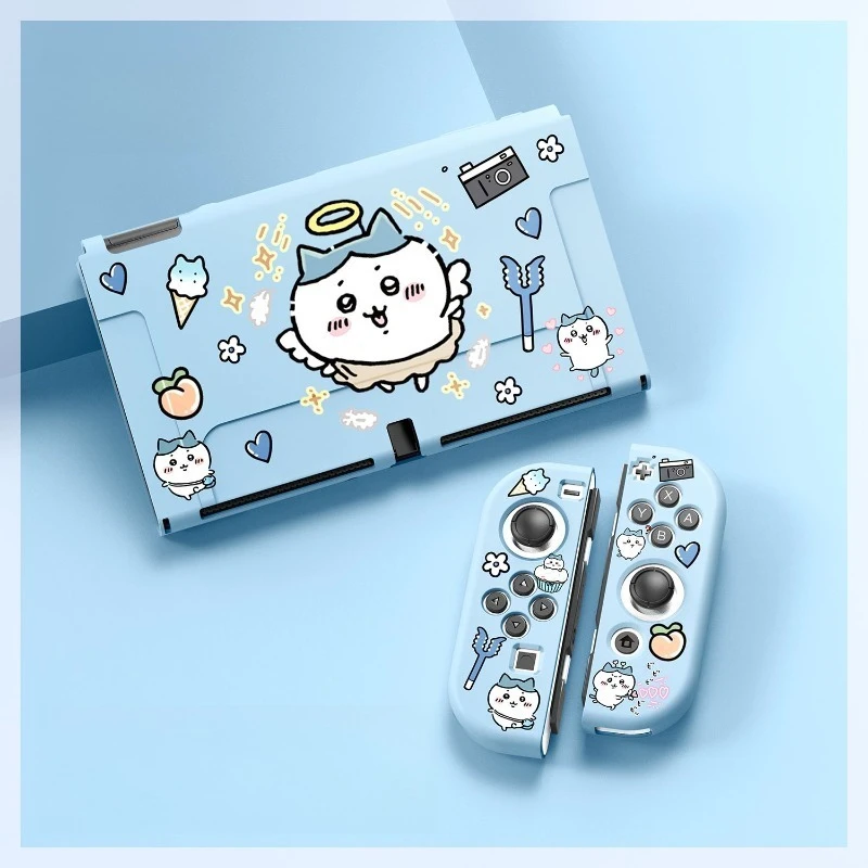 Cartoon Chiikawa Usagi Applicable To Switcholed Split Type Protective Case Nintendo Tpu Soft Glue Frosted Precise Hole Position