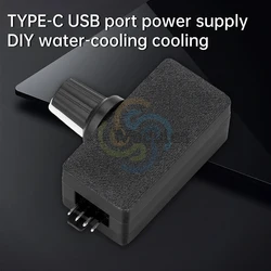 PWM Speed Controller 4Pin Fan Speed Controller TYPE-C USB Interface Power Supply DIY Water-cooling Cooling