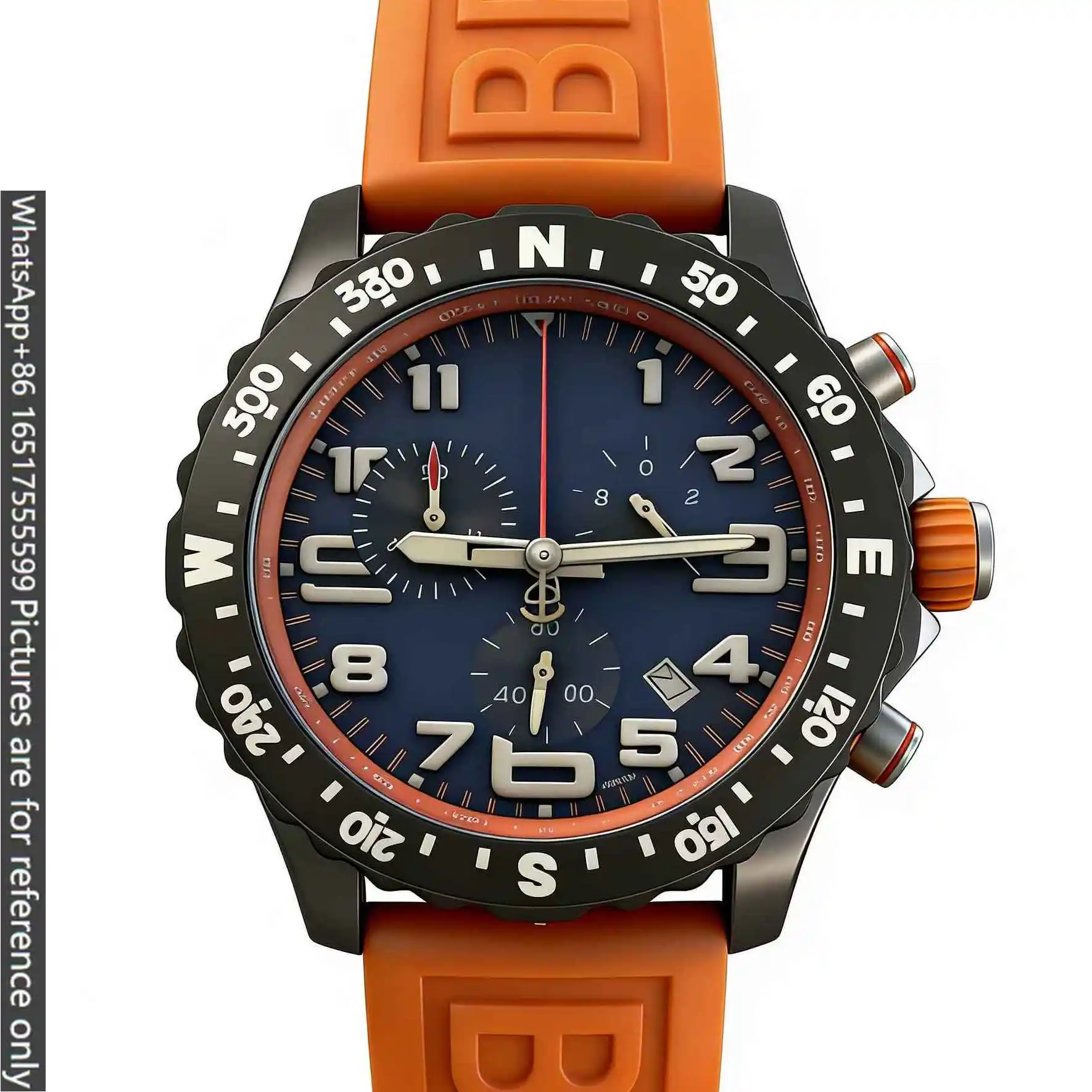 Montre de Luxe Homme 2026 au Design Moderne, Robuste et Durable, 48mm, Mouvement Quartz Haut de Gamme et Acier Inoxydable 904L, Montre Décontractée