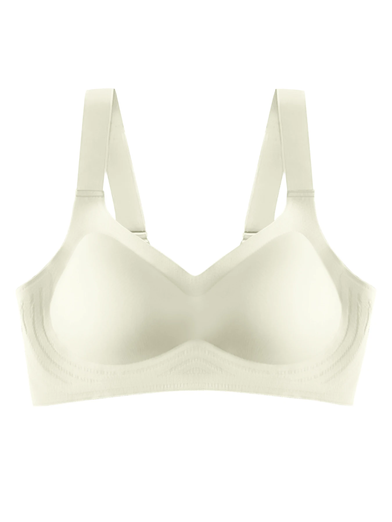 Adjusting bra Underwear solid color back buckle no trace no underwire comfortable high stretch invisible smooth@W46