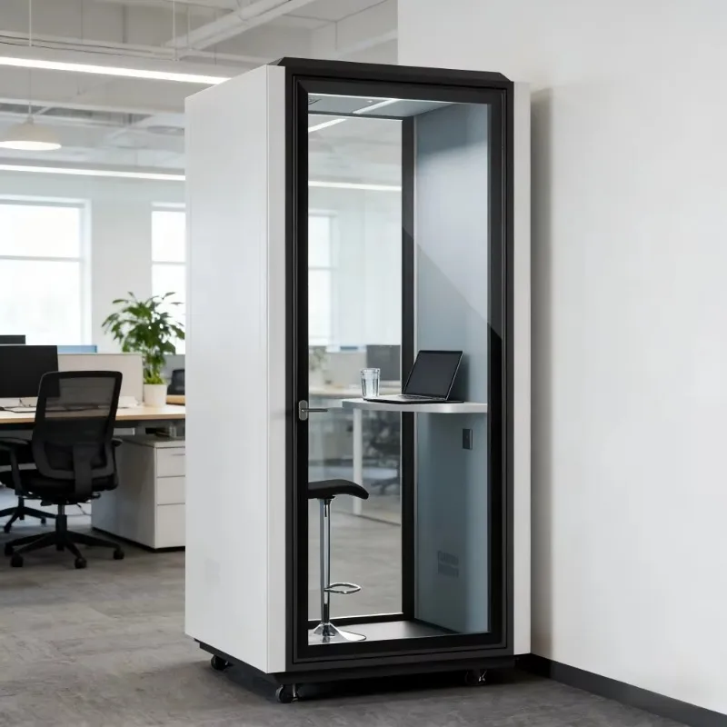 Portable Phone Soundproof Booth Customized Sealing Technology Noise Cancelling Acoustic Pod for Private Business Call Customer