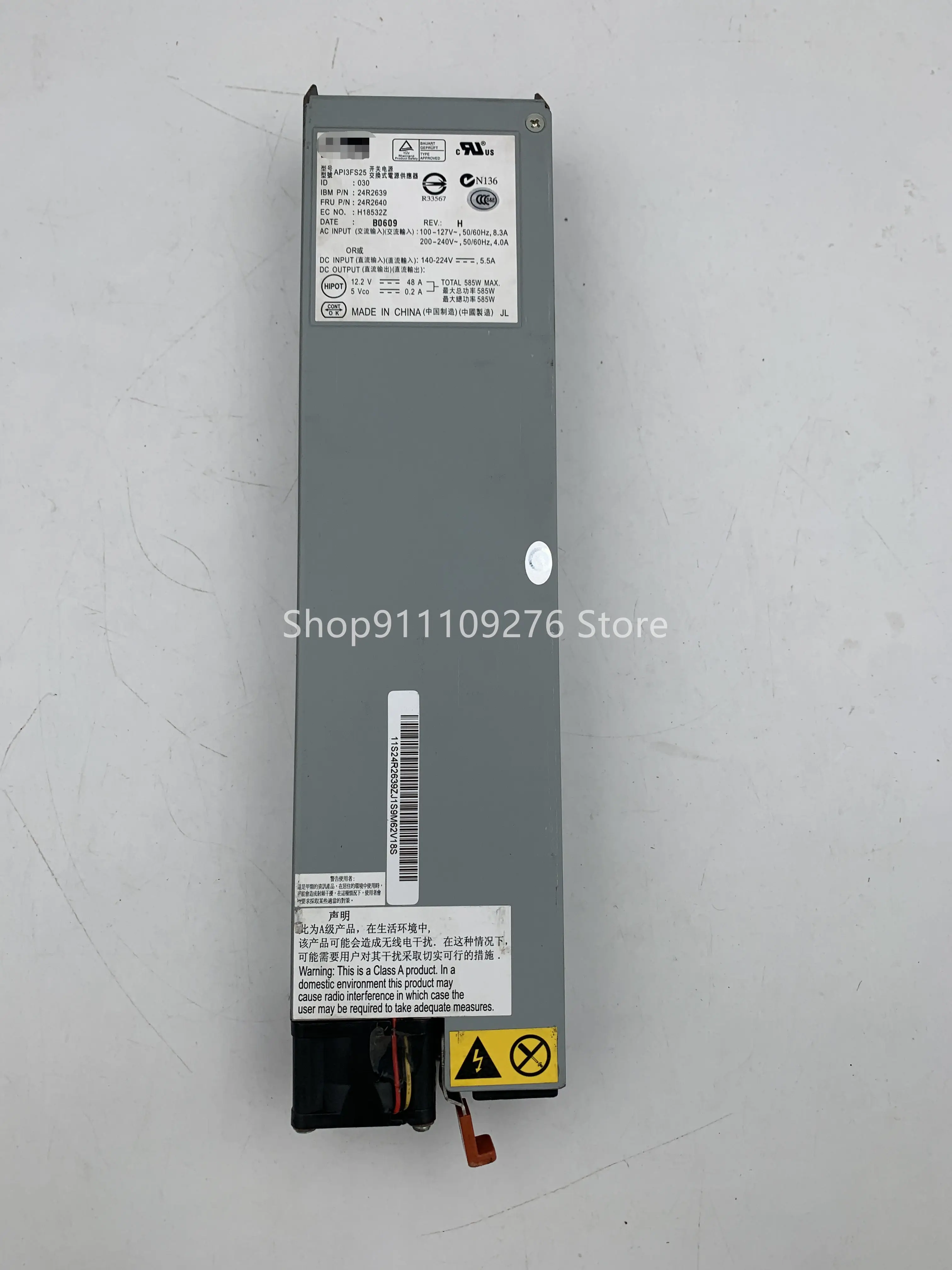 

Original Disassemble PSU for IBM X336 server power supply API3FS25 24R2640 39Y7169 MAX 585W