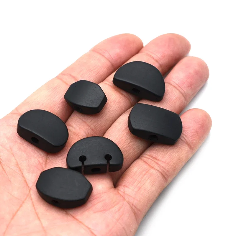 

6Pcs Ebony Guitar Tuning Pegs Tuners Machine Heads Replacement Buttons Knobs Handle Black
