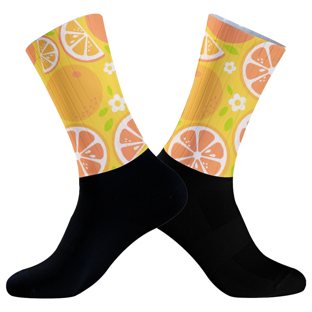 Chaussettes de cyclisme professionnelles respirantes pour hommes et femmes, chaussettes de compression, sports de plein air, vélo de route, course, nouveau, 2024