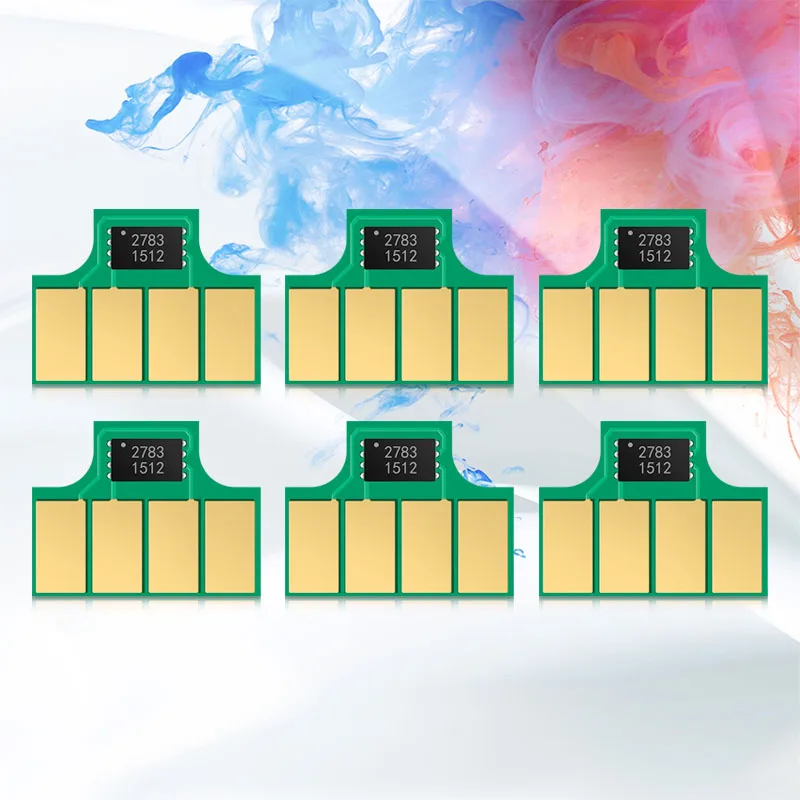 For HP 761 Ink Cartridge Chip HP761 For HP DesignJet T7100 T7200 Printer 6Colors Stable One Time Chip