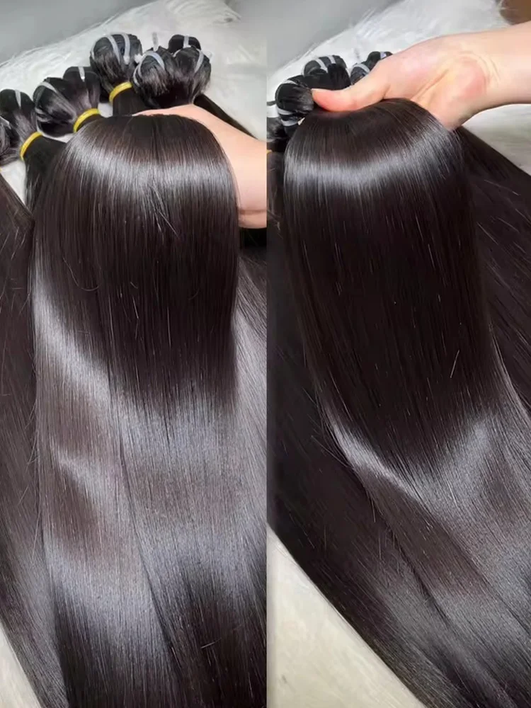 

Mossily 30-дюймовые прямые пучки из 100% человеческих волос, бразильские Remy Raw, пучки высшего качества, наращивание, натуральный черный цвет