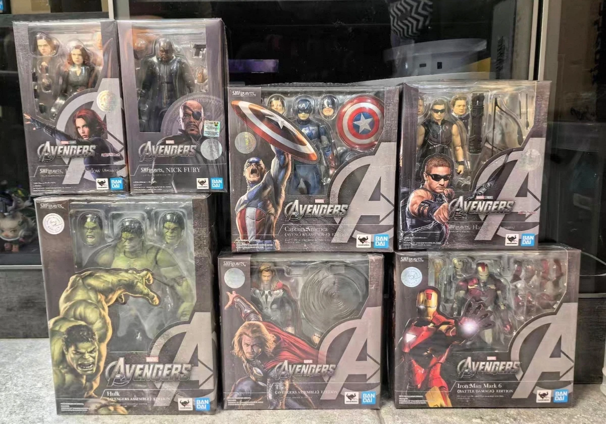 [Ready Stock] Bandai Shf Marvel Avengers Endgame Edition Captain America, Iron Man, Thor, Hawkeye, Black Widow Natasha,MK6 Hulk - view 6