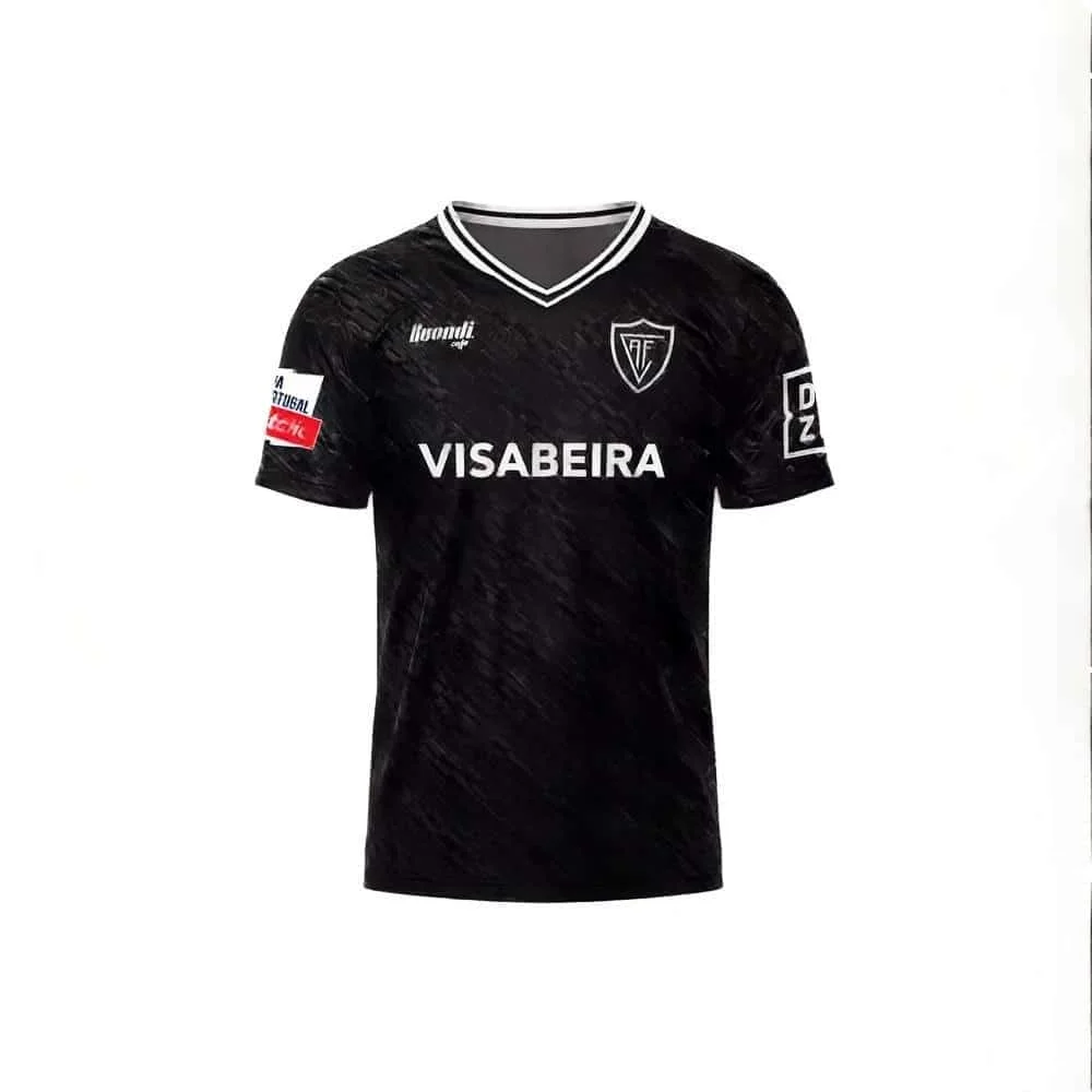 Unisex Set Breathable Viséu Academic Football Shirts 26-27 Home Away Teams3D Printed Quick-Drying Sports Shirts for Men