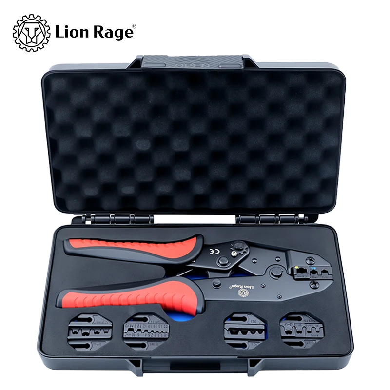 HS Multi-Jaw Crimp Kit | Pro HD W/Precision Jaws, Press Adj & Non-Slip Grip | Wiring, DIY, Industrial