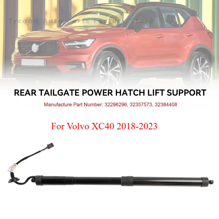 

1pcs for Volvo XC40 2018-2023 32296296 32296297 Rear Right / Left Liftgate Tailgate Hatch Trunk-Lift Support Strut Shock