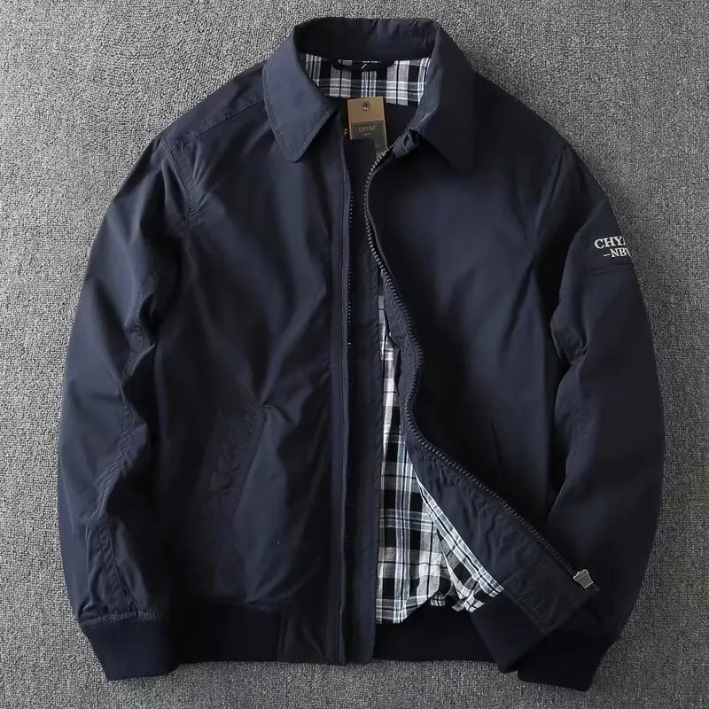 

Мужская осенняя куртка Jaet 250 Pou, свободного кроя, повседневная, из утолщенного хлопка, винтажный стиль, длинный рукав, верхняя одежда, пальто