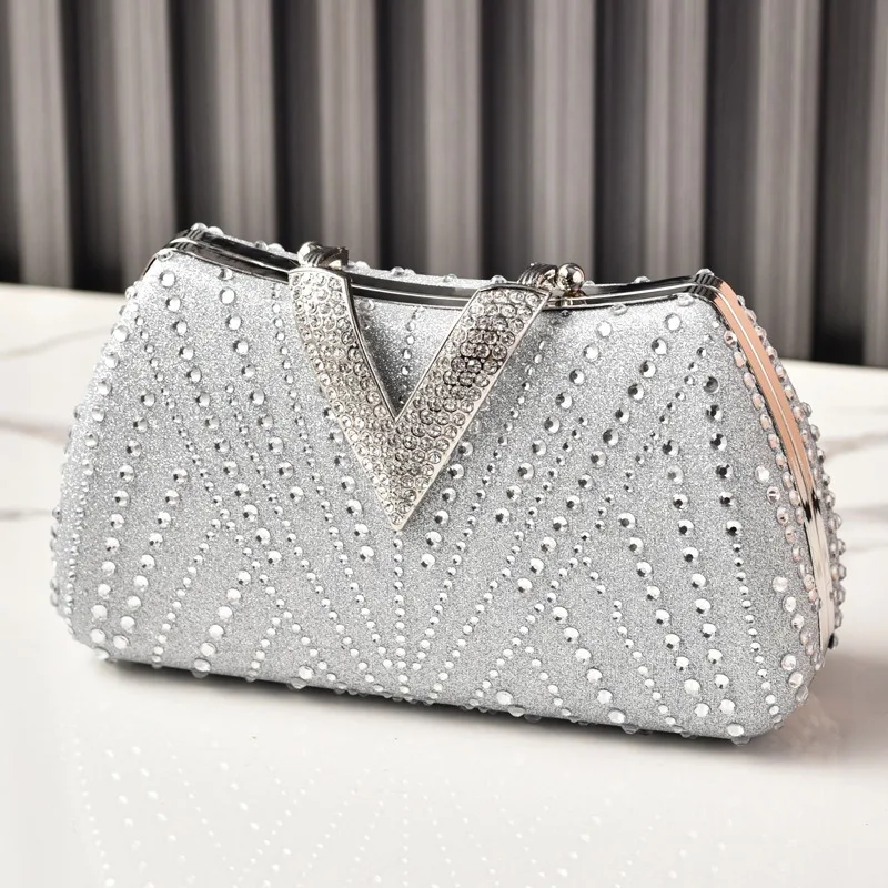 

Diamond Women Make Up Cosmetic Evening Shoulder Messenger Clutch Bag Phone Purse Handbag Golden Silvery Red Green Black M88280