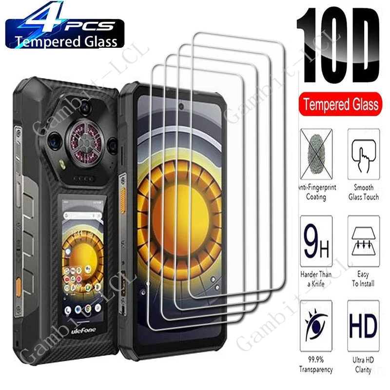 4PCS 9H HD For Ulefone Armor 30 Pro Screen Protective Tempered Glass ON Armor30Pro Armor30 30Pro 6.95