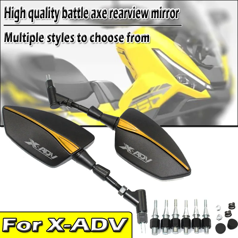 

For X ADV XADV X-ADV 750 XADV750 2021-2023 2024 2025 8/10mm New High Quality Universal Motorcycle Tomahawk Rear View Mirror