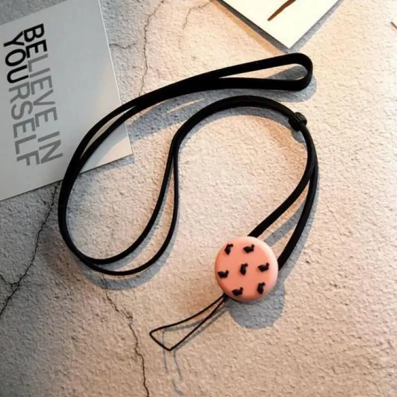 Cute Rabbit  Silicone Mobile Phone Lanyard Wrist Strap Earphone Case Rope Keychain Girls Students