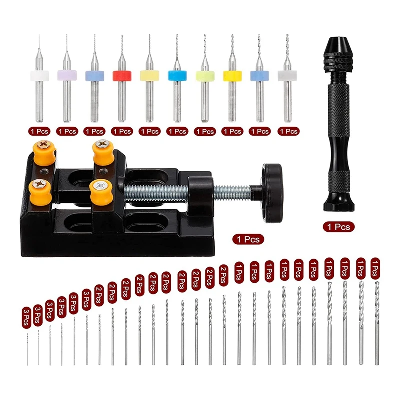 مجموعة أدوات الحفر اليدوية للنحت ، لقم الثقب الملتوية لقم الثقب للأخشاب ، البلاستيك ، الحرف اليدوية ، 60 من ، 10 من ، 48 من ، من من من ، من