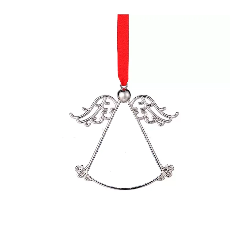 20Pcs Sublimation Blank Christmas Snowflake Pendants Car Hanging Ornaments with Rope Holiday Party Gifts for DIY Logo Printing
