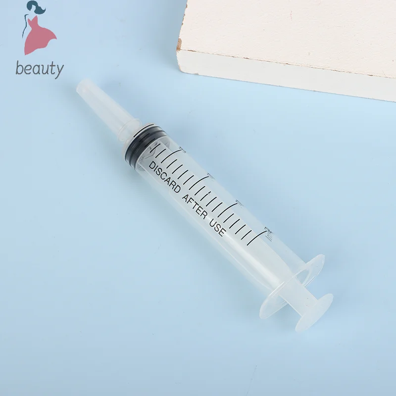 20ml Reusable Plastic Syringe Hydroponics Plastic Syringe For Lip Gloss Nutrient Sterile Health Measuring Syringe Cat Feed Tools