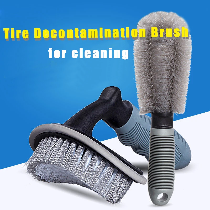 Car Tire Rim Brush Wheel Hub Cleaning Brushes Car Wheels Detailing Cleaning Accessories Tire Auto Washing Tool