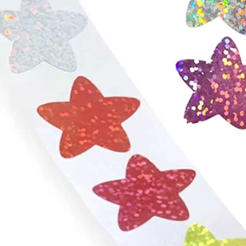 500Pcs/Roll Colorful Star Stickers For Kids Reward School Classroom Adhesive Star Stickers For Teachers Parents DIY Craft