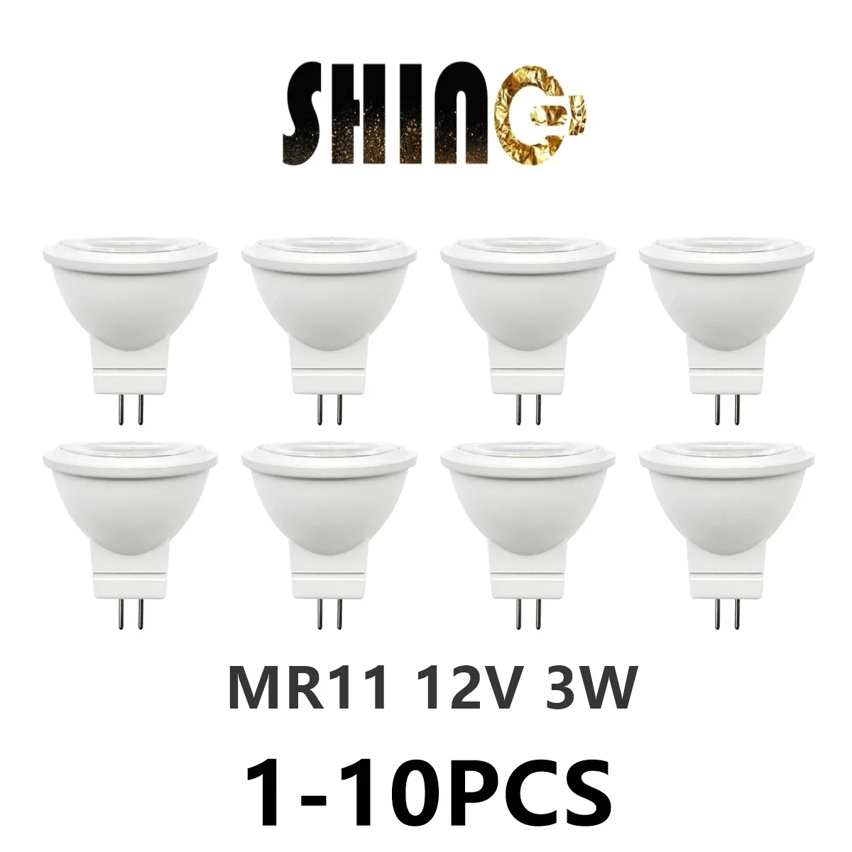 

1-10PCS/LOT Energy Saving Spot Foco MR11 AC DC 12V 3W 3000K-6000K LED Light Lamp For Home Decortion Replace 20W 25W HalogenLamp