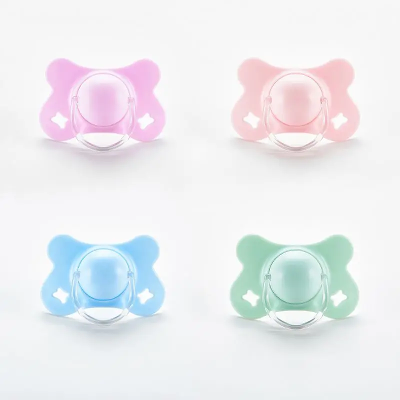 

Infant Baby Pacifier for Butterfly Nipple Infant Fashion Soother Baby Boys Girls Nipples Flat Round for Head