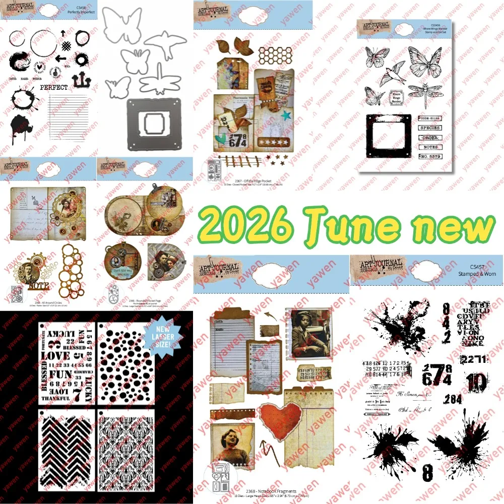 2026 July New Metal Cutting Dies And Stamps and Stencil For Hot Foil Scrapbooking Embossing Mold DIY Paper Cards Craft Cutting