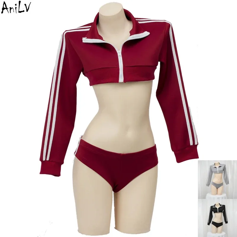 

AniLV Japanese Anime Student School Athletic Wear Outfits Women Gym Suit Clothes Cosplay Costume