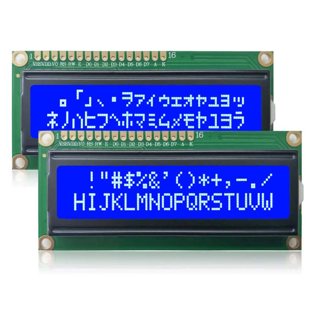 LCD1602 1602 Lcd Module Blauw/Geel Groen Scherm 16X2 Karakter Lcd Display PCF8574T PCF8574 Iic I2C Interface 5V Voor Arduino
