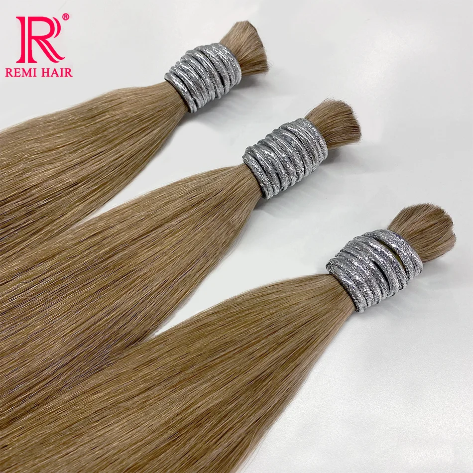 Real Human Hair Bulk No Weft Straight Virgin Vietnamese Human Hair Bradings for Women Colored Hair Weaving Hair Extensions