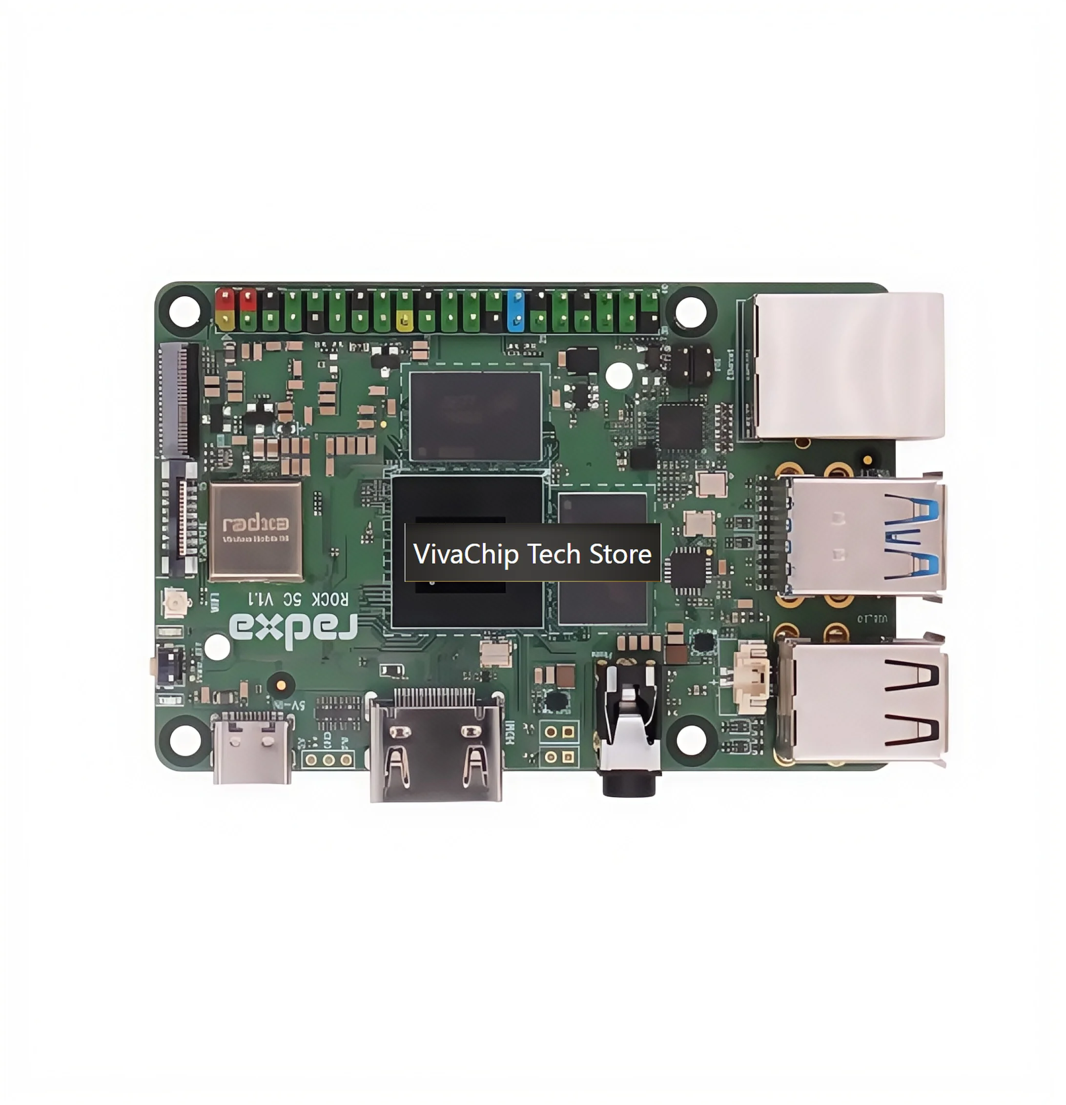 VivaCTRadxa ROCK 5C RK3588S2/RK3582 Single-Board Computer Development Board For Raspberry Pi 5