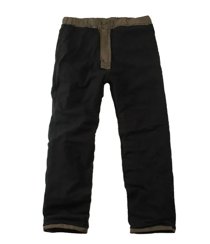 Männer Fleece Cargo Hosen Winter Plüsch Taktische Hosen Casual Jogger Koreanische Lose Wandern Laufen Warme Thermische Lange Hosen – Detail 12
