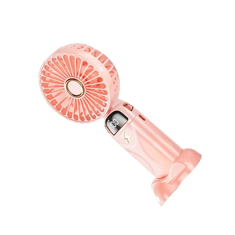 Portable Handheld Fan USB Charging Foldable 5 Level Speed Mini Fan For Travel Camping