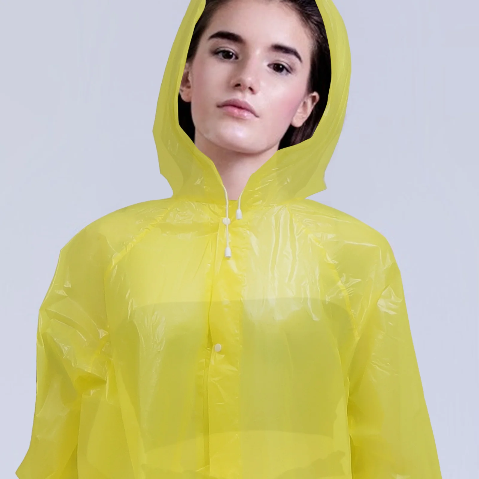 

3pcs Reusable Waterproof Rain Ponchos Lightweight Portable Raincoat For Hiking Climbing Travel Outdoor Emergency Adult Raincoats