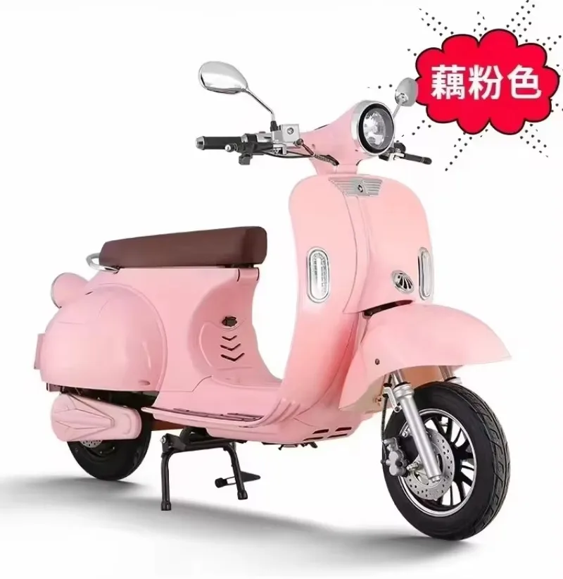 

2025 New Style Retro Fashion Electric Motorcycle Moped 10 Inch Vacuum Tyre Electric Mobility Scooter 72V Electric Bike